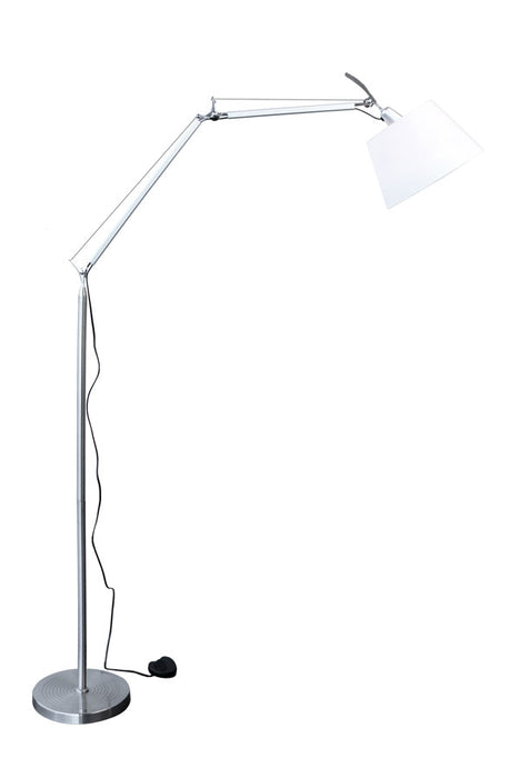 White & Silver Morgan & Spencer Floor Lamp